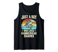 Just A Boy Who Loves Hammerhead Sharks Tank Top