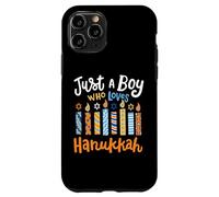 Just A Boy Who Loves Hanukkah Jewish Chanukah Festival Case for iPhone 11 Pro