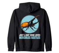 Just a Boy who loves Hercules Beetles Hercules Beetle Zip Hoodie