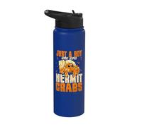 Just A Boy Who Loves Hermit Crabs Crustacean Crab Stainless Steel Insulated Water Bottle