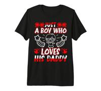 Just A Boy Who Loves His Daddy Premium T-Shirt