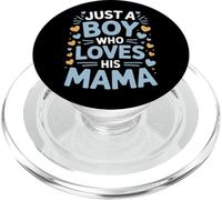 Just A Boy Who Loves His Mama Mother's Day Son PopSockets PopGrip for MagSafe