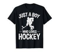 Just a Boy Who Loves Hockey Funny Hockey Player Men T-Shirt