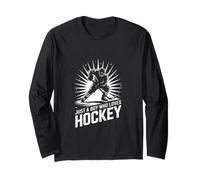 Just A Boy Who Loves Hockey Ice Hockey Fan Long Sleeve T-Shirt