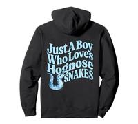 Just A Boy Who Loves Hognose Snakes Cute Pet Art Pullover Hoodie