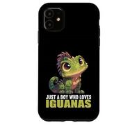 Just a Boy who loves Iguanas. guanas Iguana Case for iPhone 11