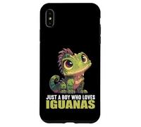 Just a Boy who loves Iguanas. guanas Iguana Case for iPhone XS Max