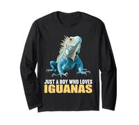 Just a Boy who Loves Iguanas. guanas Iguana Long Sleeve T-Shirt