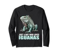 Just a Boy who Loves Iguanas. guanas Iguana Long Sleeve T-Shirt