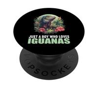 Just a Boy who loves Iguanas. guanas Iguana PopSockets Adhesive PopGrip