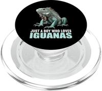 Just a Boy who loves Iguanas. guanas Iguana PopSockets PopGrip for MagSafe