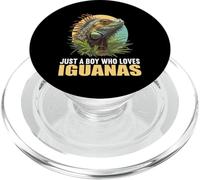 Just a Boy who loves Iguanas. guanas Iguana PopSockets PopGrip for MagSafe