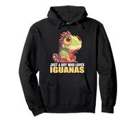 Just a Boy who loves Iguanas. guanas Iguana Pullover Hoodie