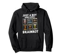 Just A Boy Who Loves Italian Brainrot Pullover Hoodie