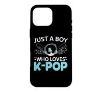 Just A Boy Who Loves K-Pop South Korea Korean Pop Music Case for iPhone 16 Pro Max