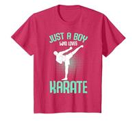 Just A Boy who loves Karate Kids Boys T-Shirt