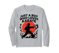 Just A Boy Who Loves Karate Martial Arts Karate Lover Karate Long Sleeve T-Shirt