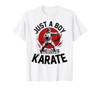 Just A Boy Who Loves Karate Martial Arts Karate Lover Karate T-Shirt