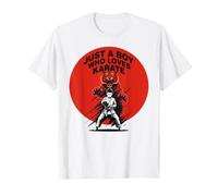 Just A Boy Who Loves Karate Martial Arts Karate Lover Karate T-Shirt