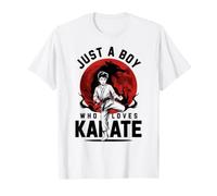 Just A Boy Who Loves Karate Martial Arts Karate Lover Karate T-Shirt