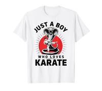 Just A Boy Who Loves Karate Martial Arts Karate Lover Karate T-Shirt