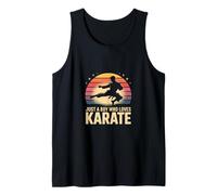 Just A Boy Who Loves Karate Retro Martial Arts Tank Top