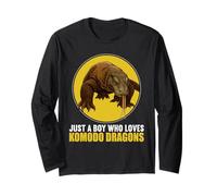 Just a Boy who Loves Komodo Dragons Komodo Dragon Long Sleeve T-Shirt