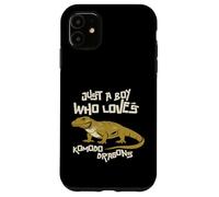 Just A Boy Who Loves Komodo Dragons Reptile Animals Gift Case for iPhone 11