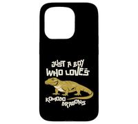 Just A Boy Who Loves Komodo Dragons Reptile Animals Gift Case for iPhone 15 Pro