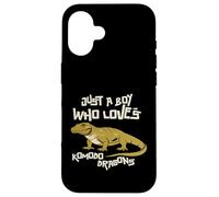 Just A Boy Who Loves Komodo Dragons Reptile Animals Gift Case for iPhone 16