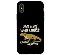 Just A Boy Who Loves Komodo Dragons Reptile Animals Gift Case for iPhone X/XS