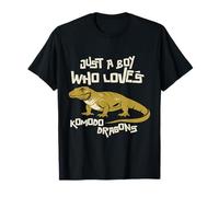 Just A Boy Who Loves Komodo Dragons Reptile Animals Gift T-Shirt