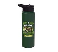 Just A Boy Who Loves Komodo Dragons Stainless Steel Insulated Water Bottle