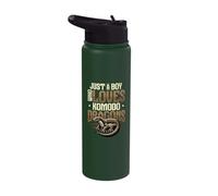 Just A Boy Who Loves Komodo Dragons Stainless Steel Insulated Water Bottle