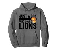 Just A Boy Who Loves Lions Funny Lion Pullover Hoodie