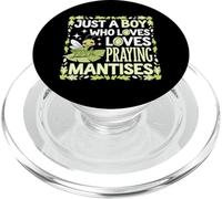 Just A Boy Who Loves Loves Praying Mantises PopSockets PopGrip for MagSafe