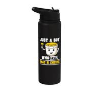 Just a Boy Who Loves Mac N Cheese - Mac n Cheese Stainless Steel Insulated Water Bottle