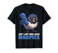 Just a Boy who loves Magpies. Magpies Magpie T-Shirt