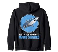 Just a Boy who loves Mako Sharks Mako Shark Zip Hoodie