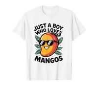 Just a Boy Who Loves Mangos Mango Fruit Men Boys Kds Teens T-Shirt