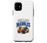 Just A Boy Who Loves Marbles Funny Marble Player Design Case for iPhone 11
