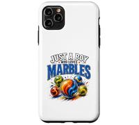 Just A Boy Who Loves Marbles Funny Marble Player Design Case for iPhone 11 Pro Max