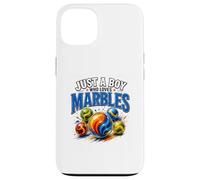Just A Boy Who Loves Marbles Funny Marble Player Design Case for iPhone 13