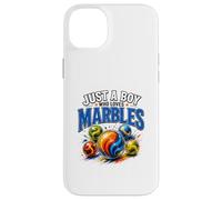 Just A Boy Who Loves Marbles Funny Marble Player Design Case for iPhone 14 Plus