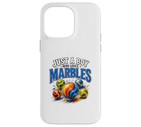 Just A Boy Who Loves Marbles Funny Marble Player Design Case for iPhone 14 Pro Max