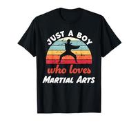 Just A Boy Who Loves Martial Arts Kids Martial Arts Boys T-Shirt