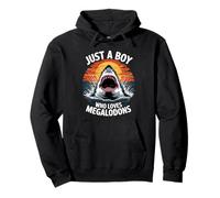 Just A Boy Who Loves Megalodons - Megalodon Shark Lover Pullover Hoodie