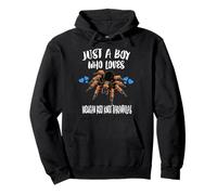 Just A Boy Who Loves Mexican Red Knee Tarantulas Pullover Hoodie
