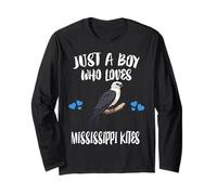 Just A Boy Who Loves Mississippi Kites Birds Long Sleeve T-Shirt