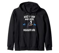 Just A Boy Who Loves Mississippi Kites Birds Zip Hoodie